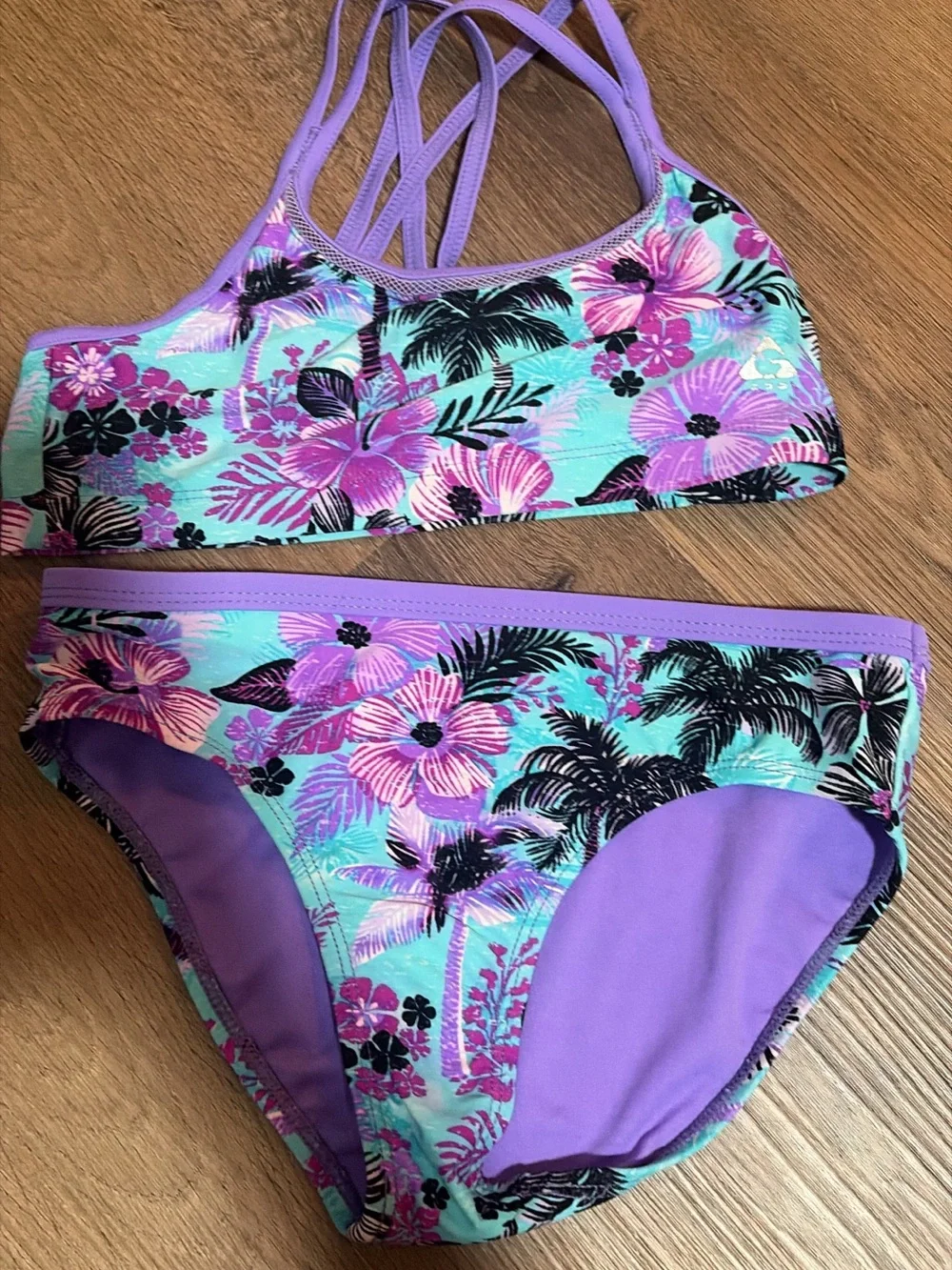 Blue Mermaid Scale Bikini Set